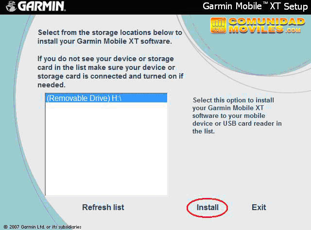 Garmin MXT Paso 1